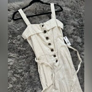 NWT Dex Stripped Jumpsuit